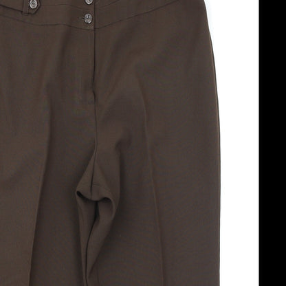 Preloved BM Womens Brown   Capri Trousers Size 14 L20 in - Detail