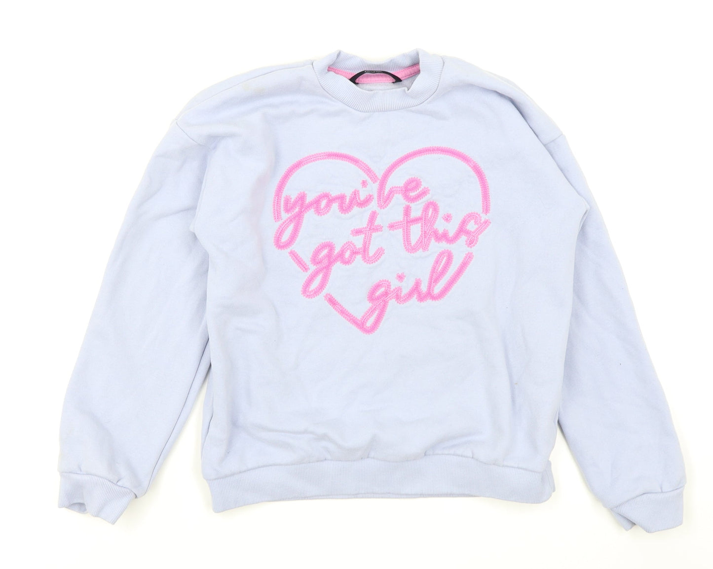 George Girls Blue   Pullover Sweatshirt Size 9-10 Years