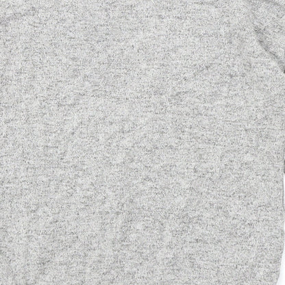 Preloved George Girls Grey   Basic T-Shirt Size 7-8 Years - Label