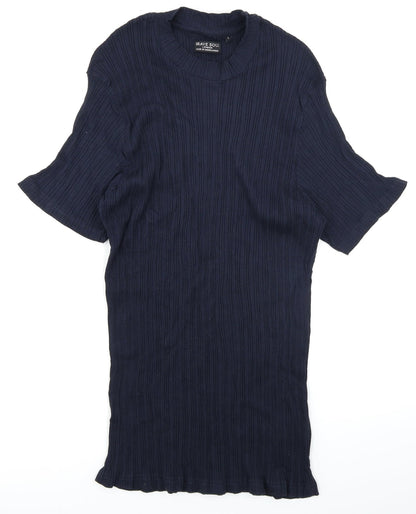 Preloved Brave Soul Womens    Basic T-Shirt Size L  - Ribbed - Front