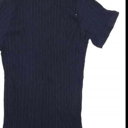 Preloved Brave Soul Womens    Basic T-Shirt Size L  - Ribbed - Label