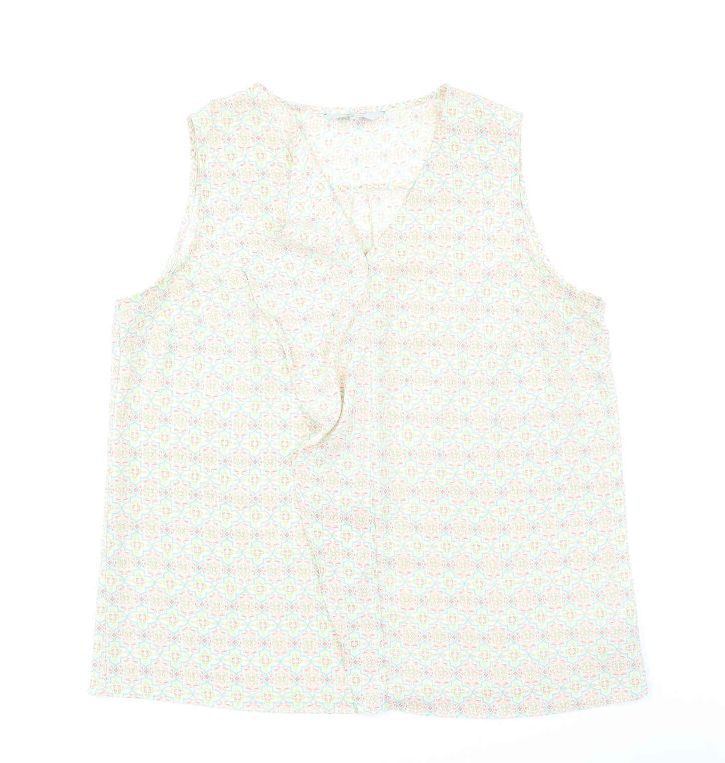 NEXT Womens Ivory Floral  Basic Blouse Size 16