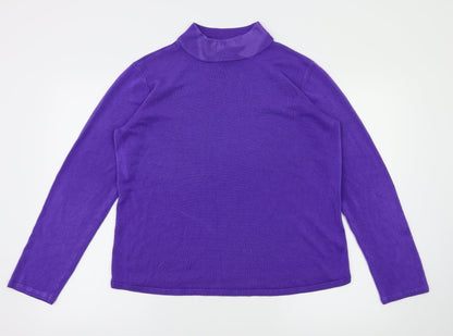 Preloved BM Womens Purple   Pullover Jumper Size M - Front