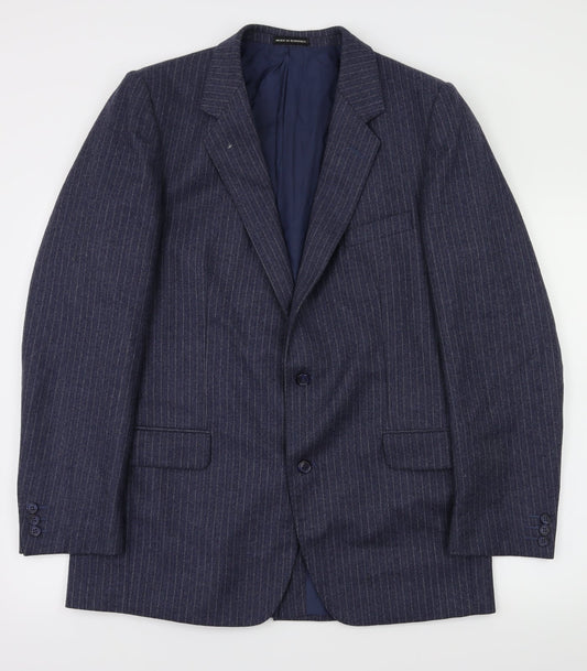 peril pascal Mens Blue Striped  Jacket Blazer Size 42
