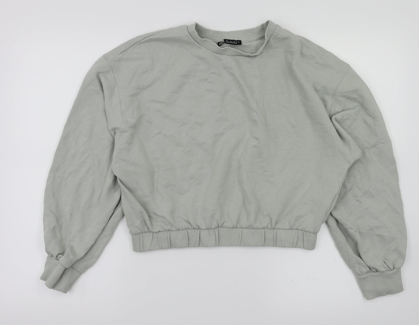 Zara Womens Green   Pullover Jumper Size L