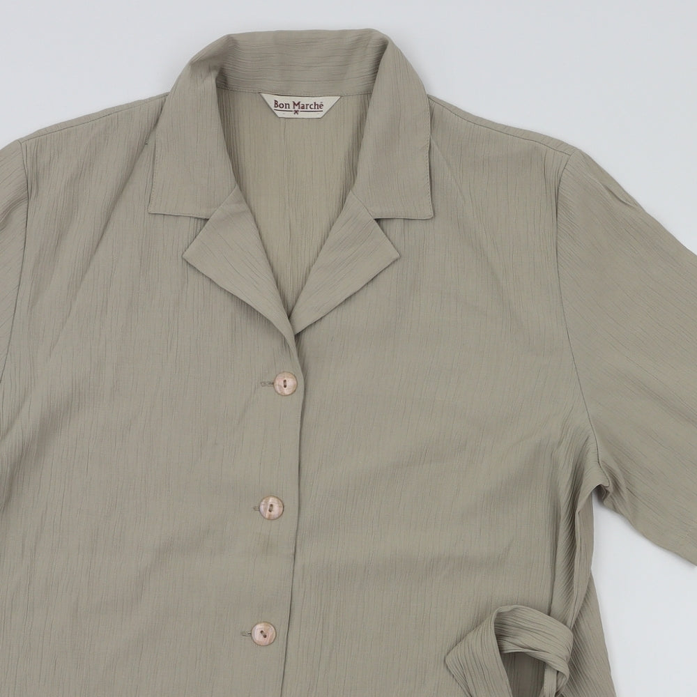 Bonmarché Womens Beige   Basic Blouse Size 16