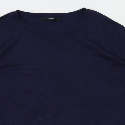 Preloved George Womens Blue   Pullover Jumper Size 14 - Detail