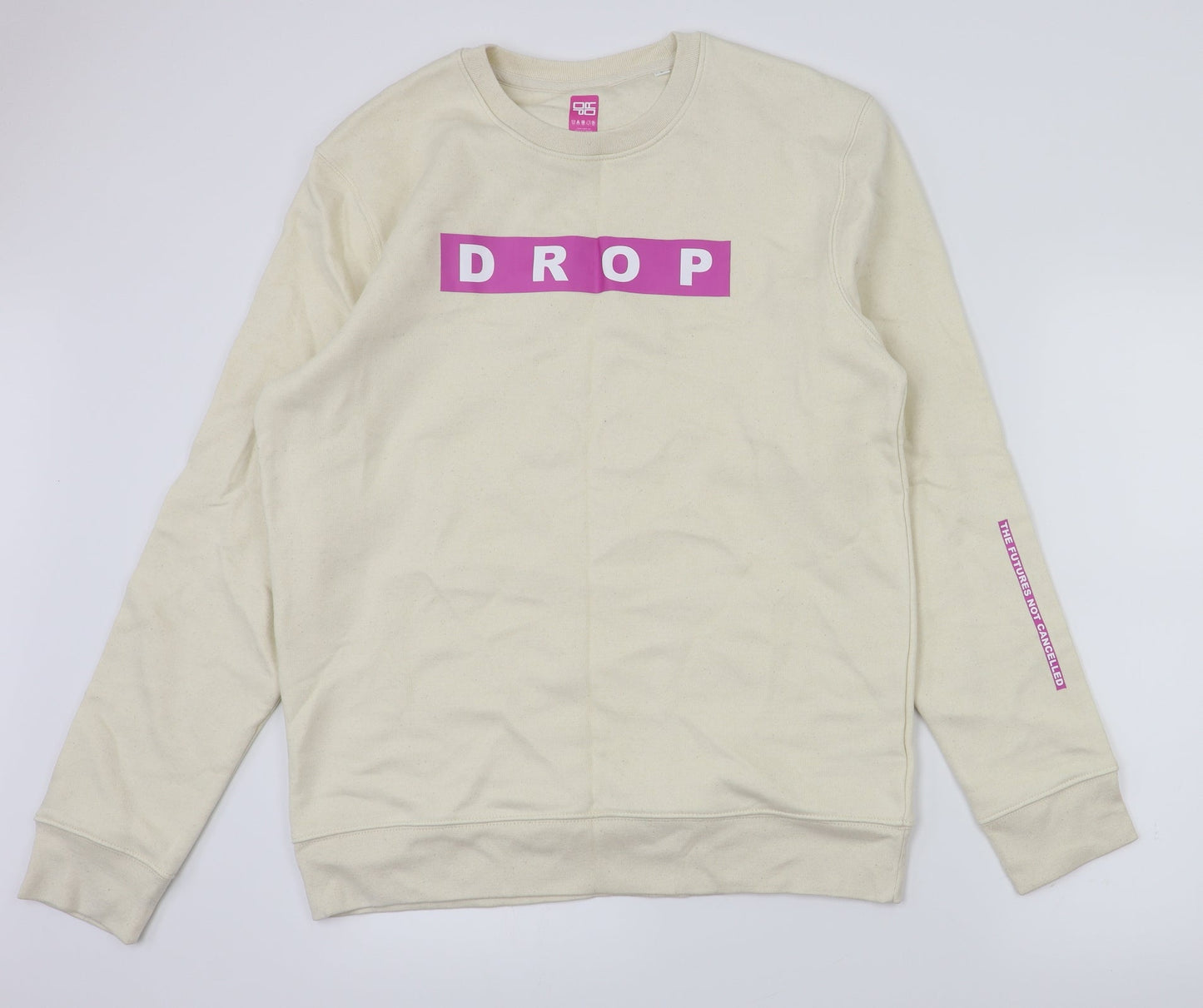 Drop Womens Ivory   Pullover Jumper Size L