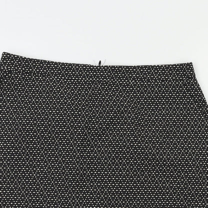 Preloved Papaya Womens Black   A-Line Skirt Size 12 - Detail