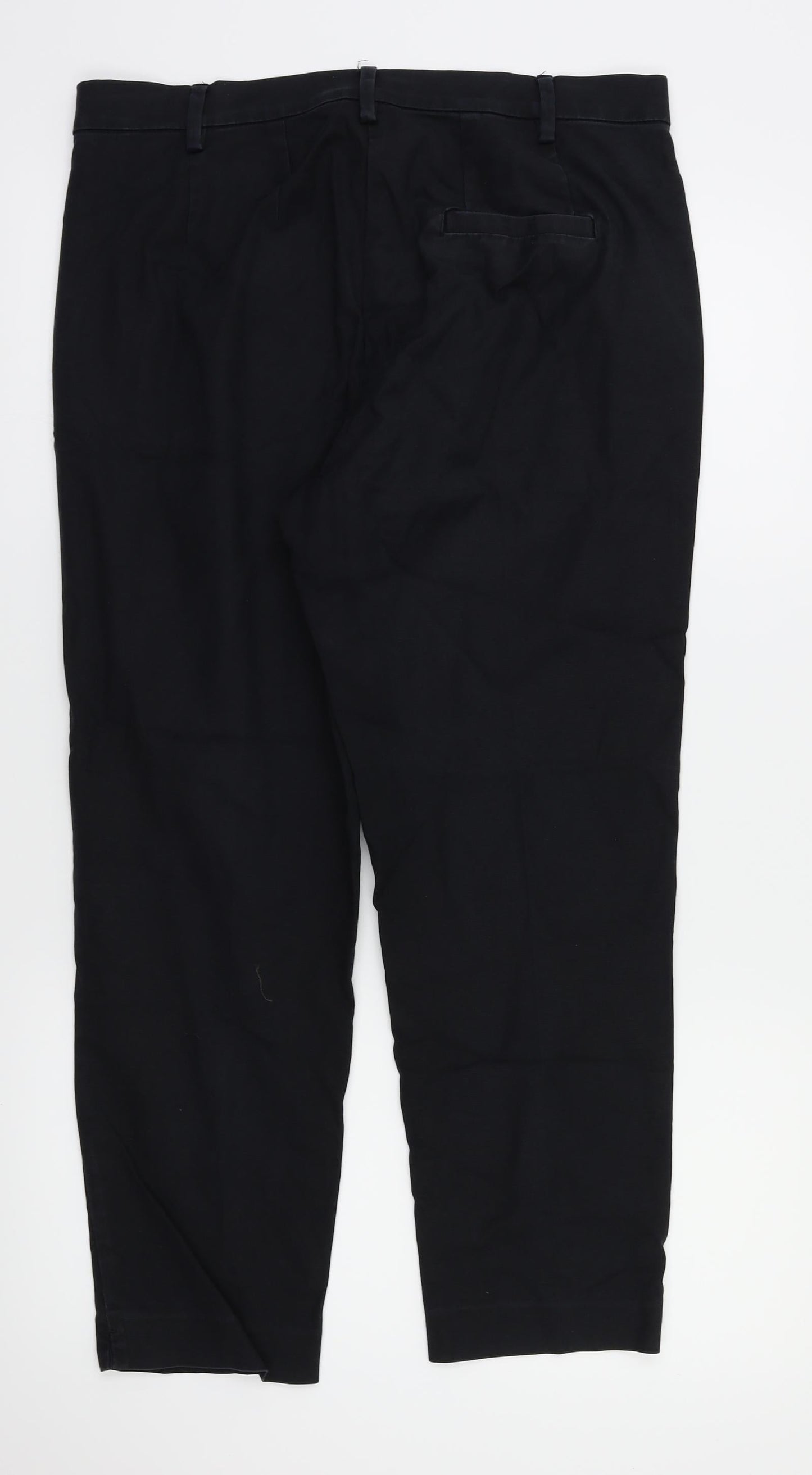 M&S Womens Black   Trousers  Size 12 L25 in