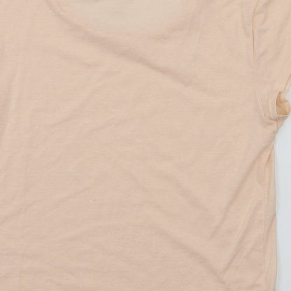 Preloved Miss Selfridge Womens Pink   Basic T-Shirt Size 8 - Label