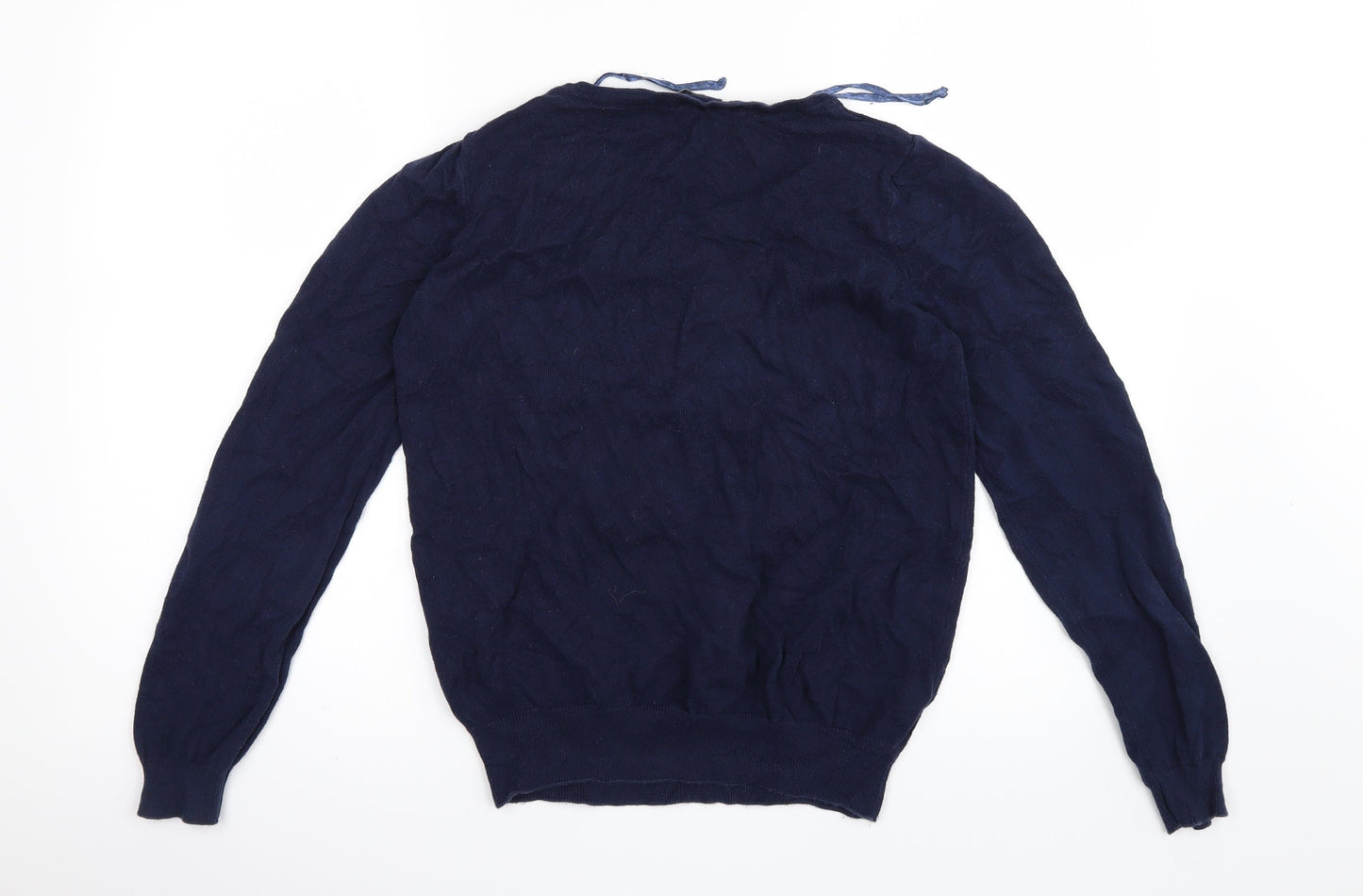 BHS Womens Blue  Knit Pullover Jumper Size 12  - Butterfly