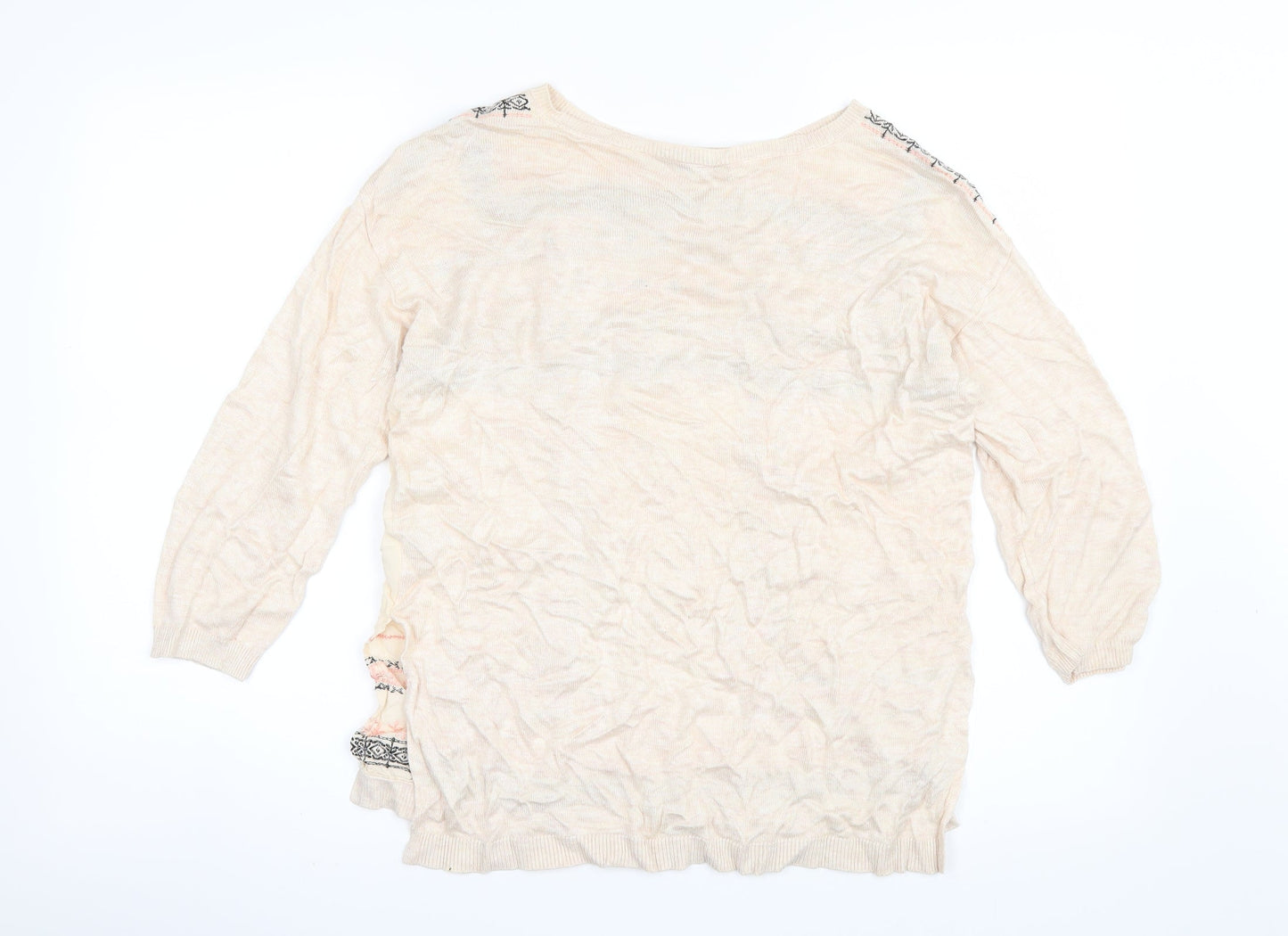 Oasis Womens Pink Geometric  Basic Blouse Size XS