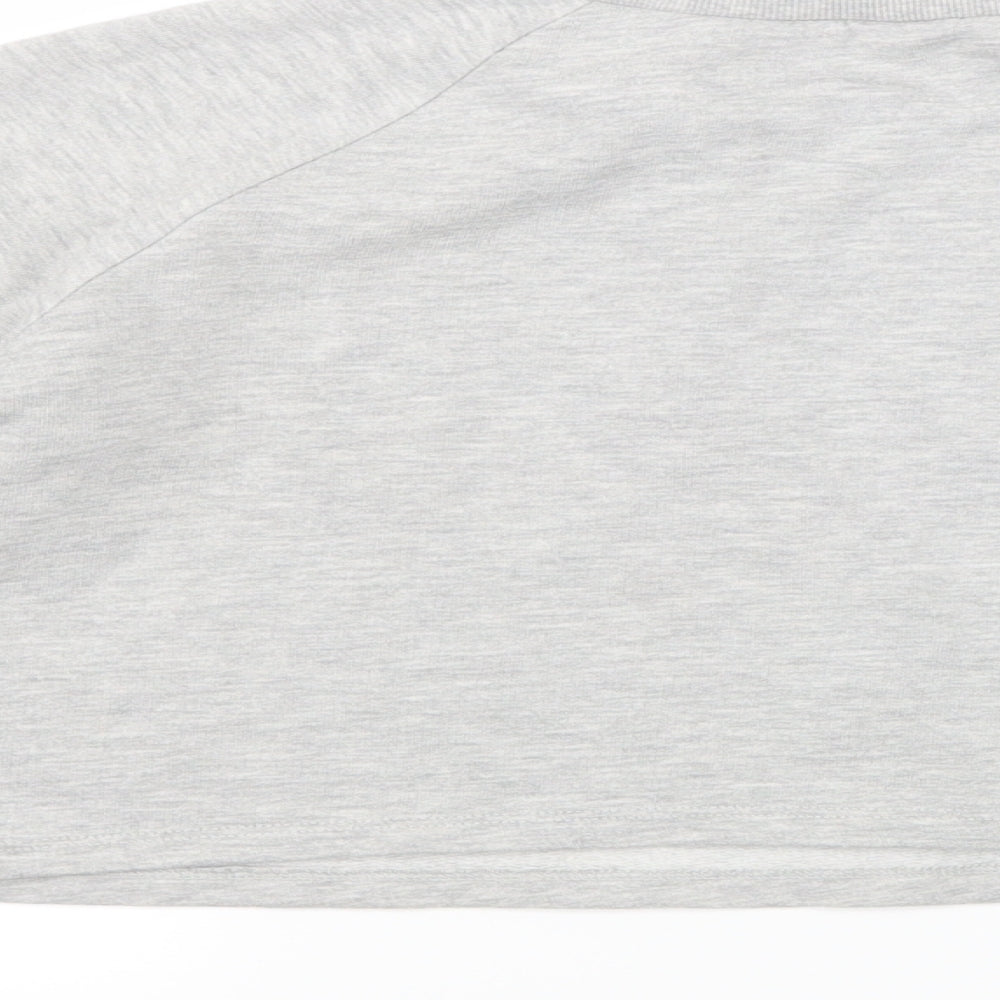 Matalan Girls Grey   Pullover Jumper Size 13 Years  - Cropped