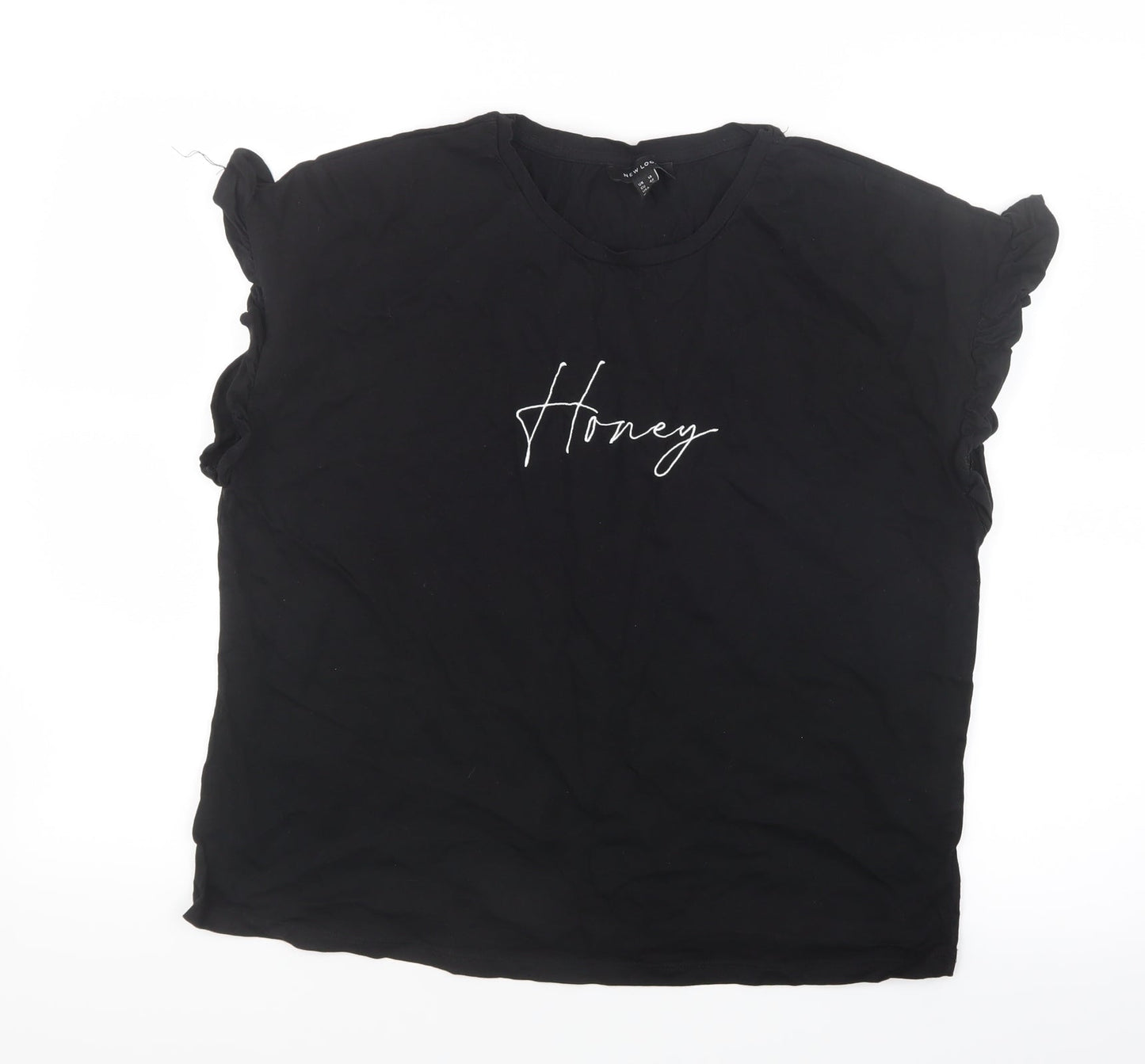 New Look Womens Black   Basic T-Shirt Size 14
