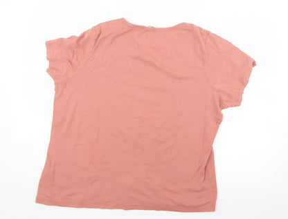 Preloved Pebble Bay Womens Pink   Basic T-Shirt Size 22 - Back