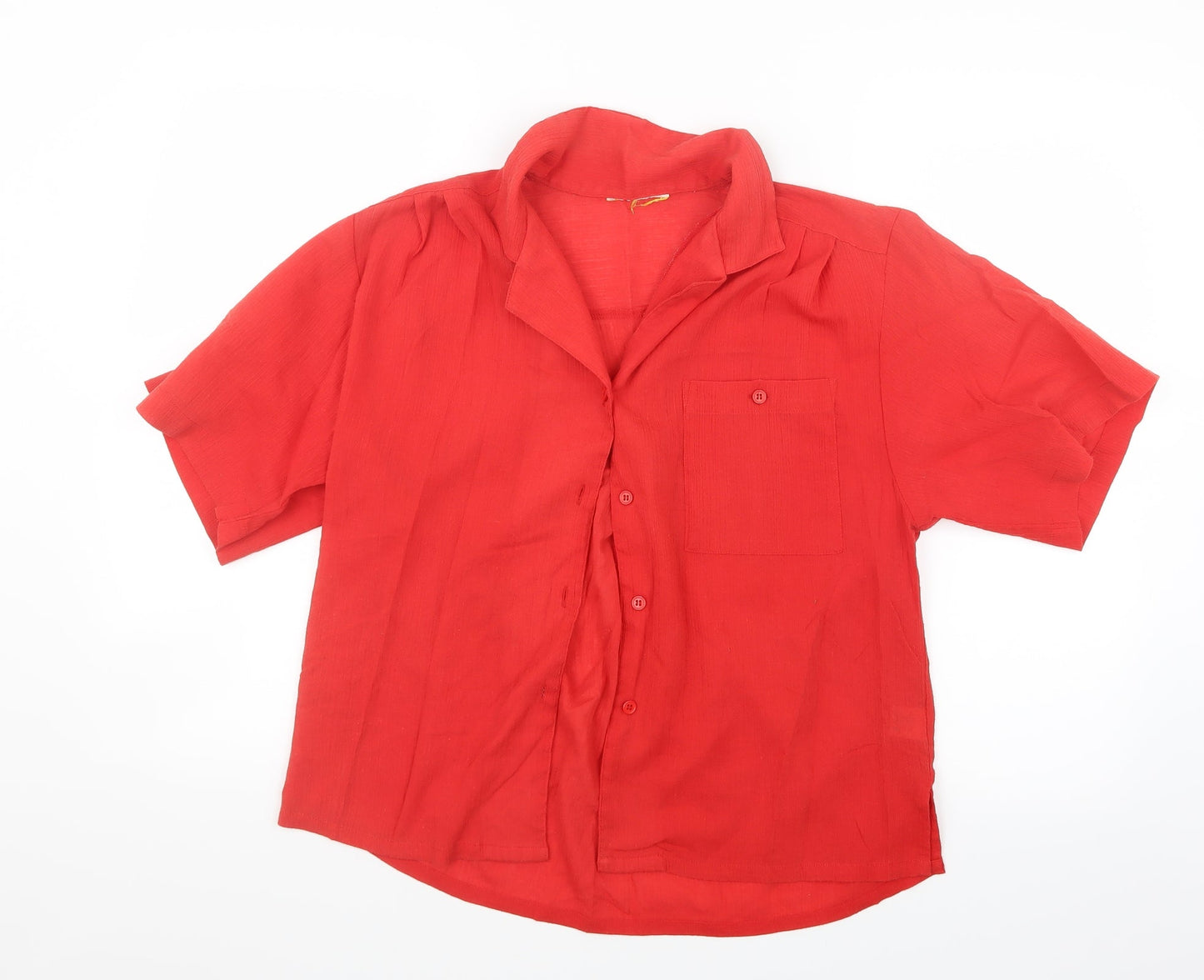 Preworn Womens Red   Basic Button-Up Size 12