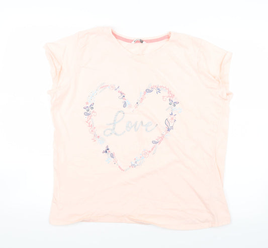 Pep&Co Womens Pink   Basic T-Shirt Size 16
