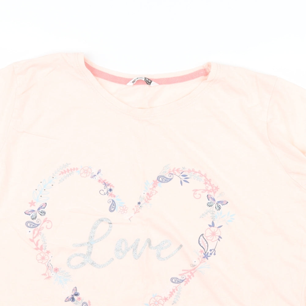 Pep&Co Womens Pink   Basic T-Shirt Size 16