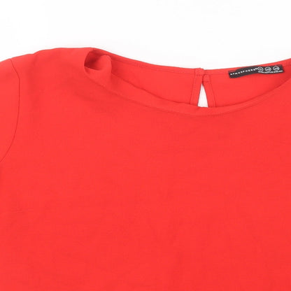 Preloved Atmosphere Womens Red   Basic Blouse Size 14 - Detail