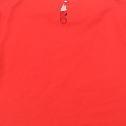 Preloved Atmosphere Womens Red   Basic Blouse Size 14 - Label