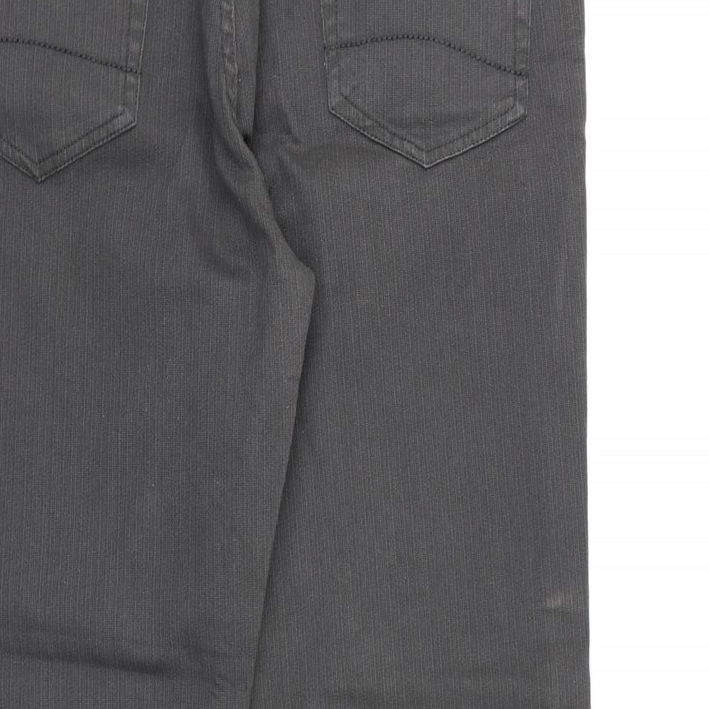 TU Mens Grey Striped  Trousers   L28 in