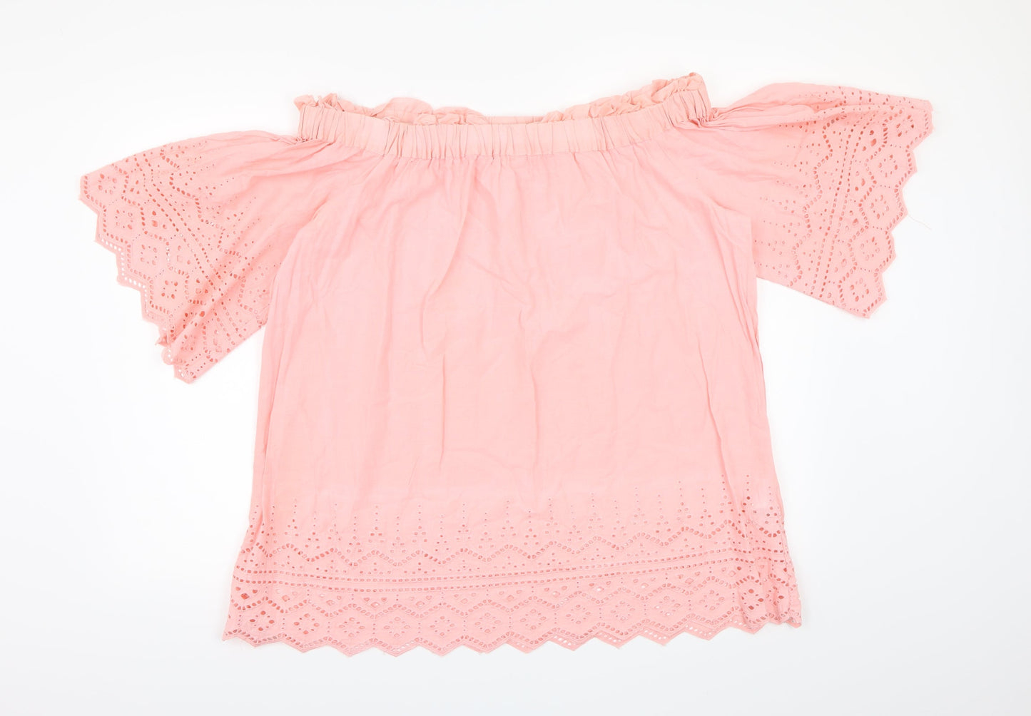 H&M Womens Pink   Basic Blouse Size 16