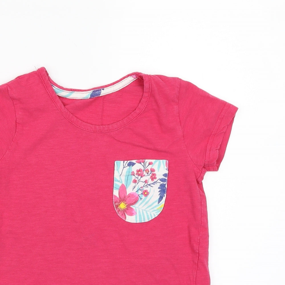 Lily & Dan Girls Pink   Basic T-Shirt Size 7-8 Years