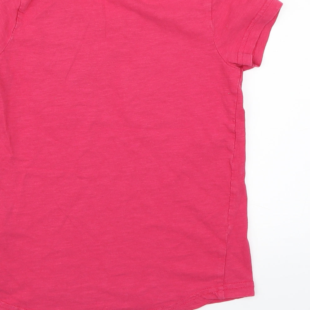 Lily & Dan Girls Pink   Basic T-Shirt Size 7-8 Years