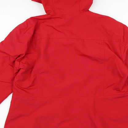 Preloved H&M Womens Red   Rain Coat Coat Size M - Label