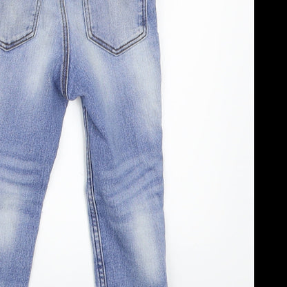 Preloved H&M Boys Blue  Denim Cargo Jeans Size 12 Months - Label