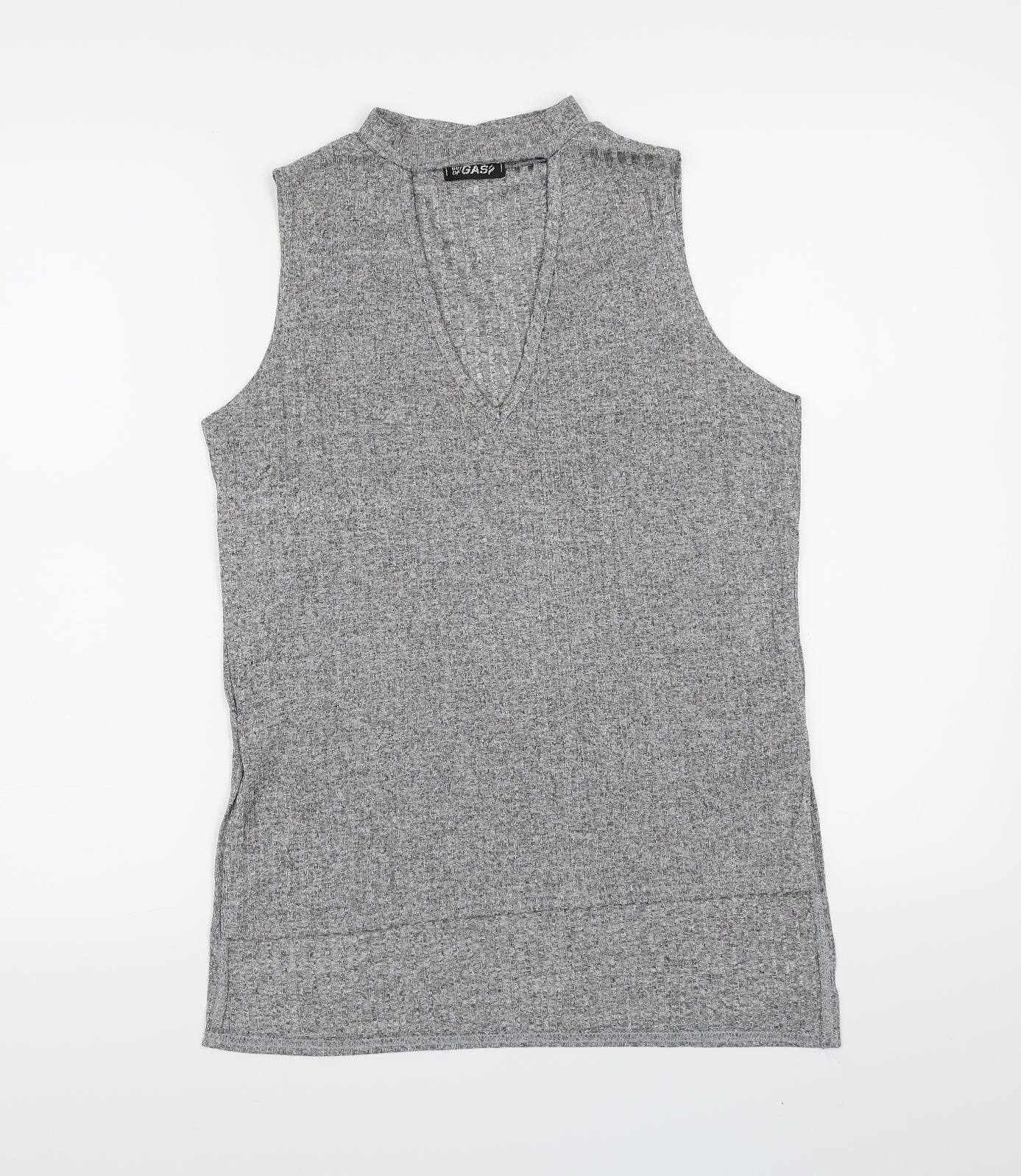 Out Of Gas Womens Grey   Basic Blouse Size 8