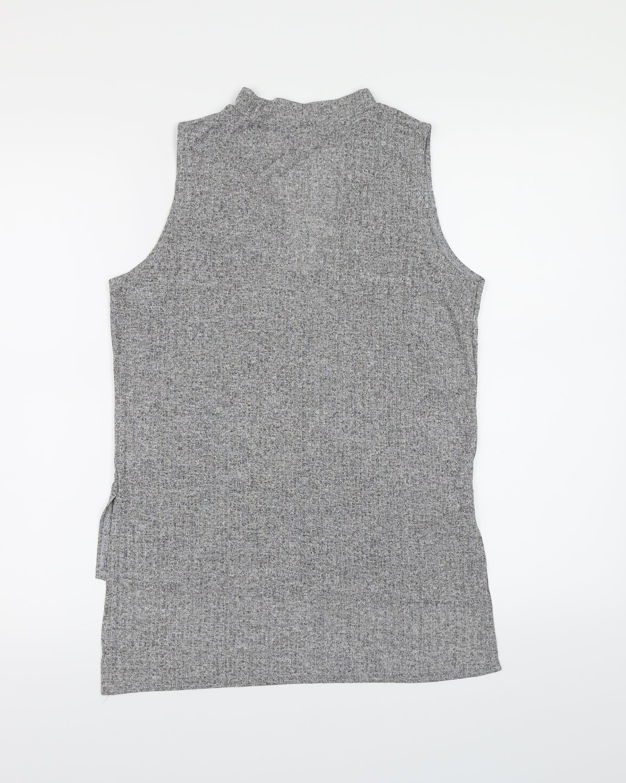 Out Of Gas Womens Grey   Basic Blouse Size 8