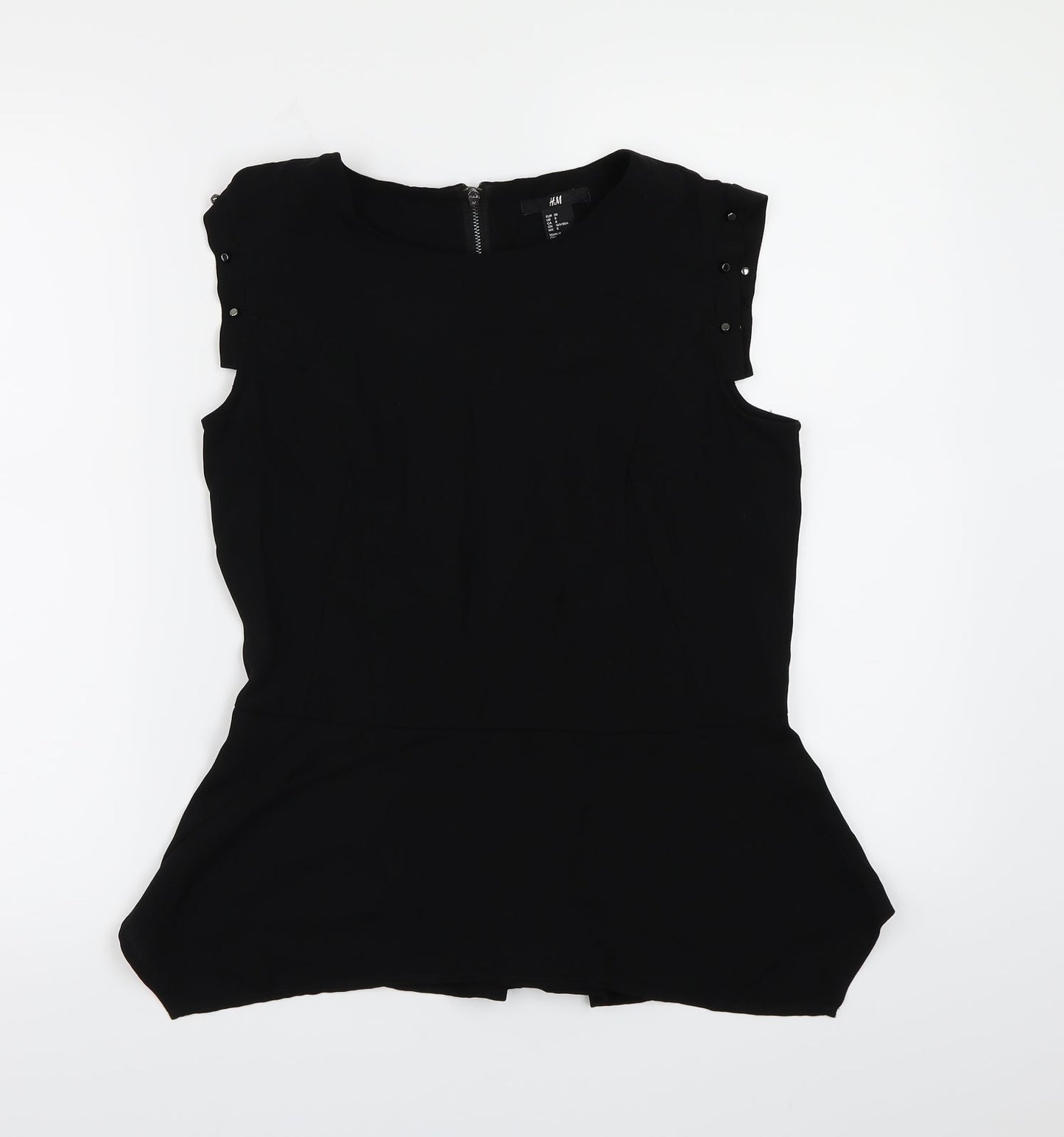 H&M Womens Black   Basic Blouse Size 10