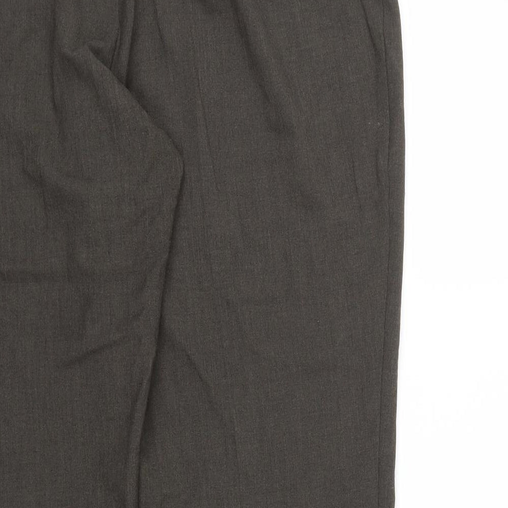 M&S Womens Brown Houndstooth  Sweatpants Trousers Size 18 L29 in