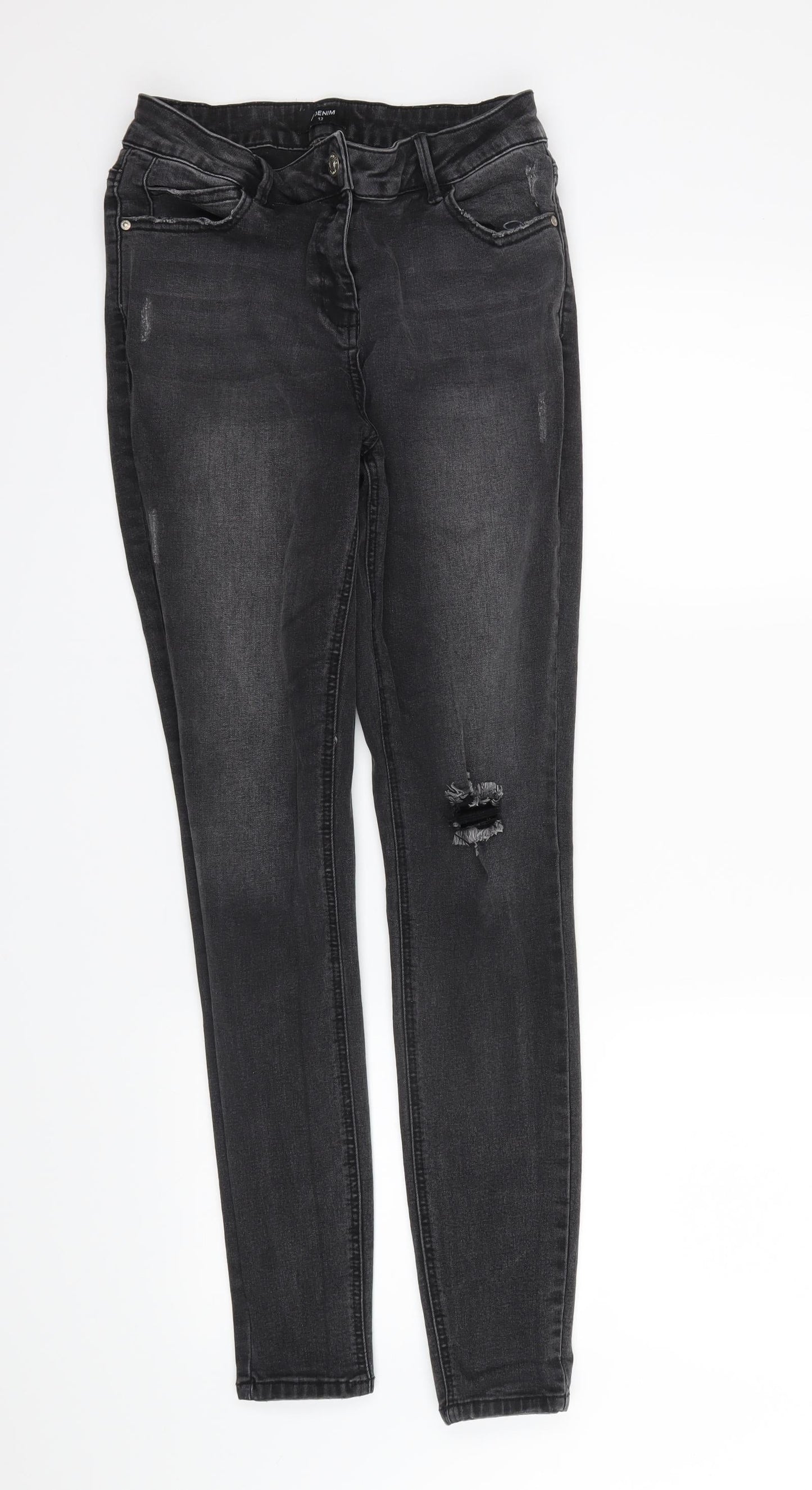 Denim Womens Black   Skinny Jeans Size 12 L29 in