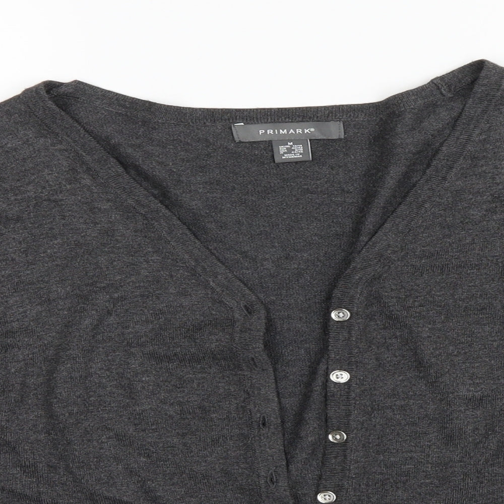 Primark Womens Grey   Cardigan Jumper Size M