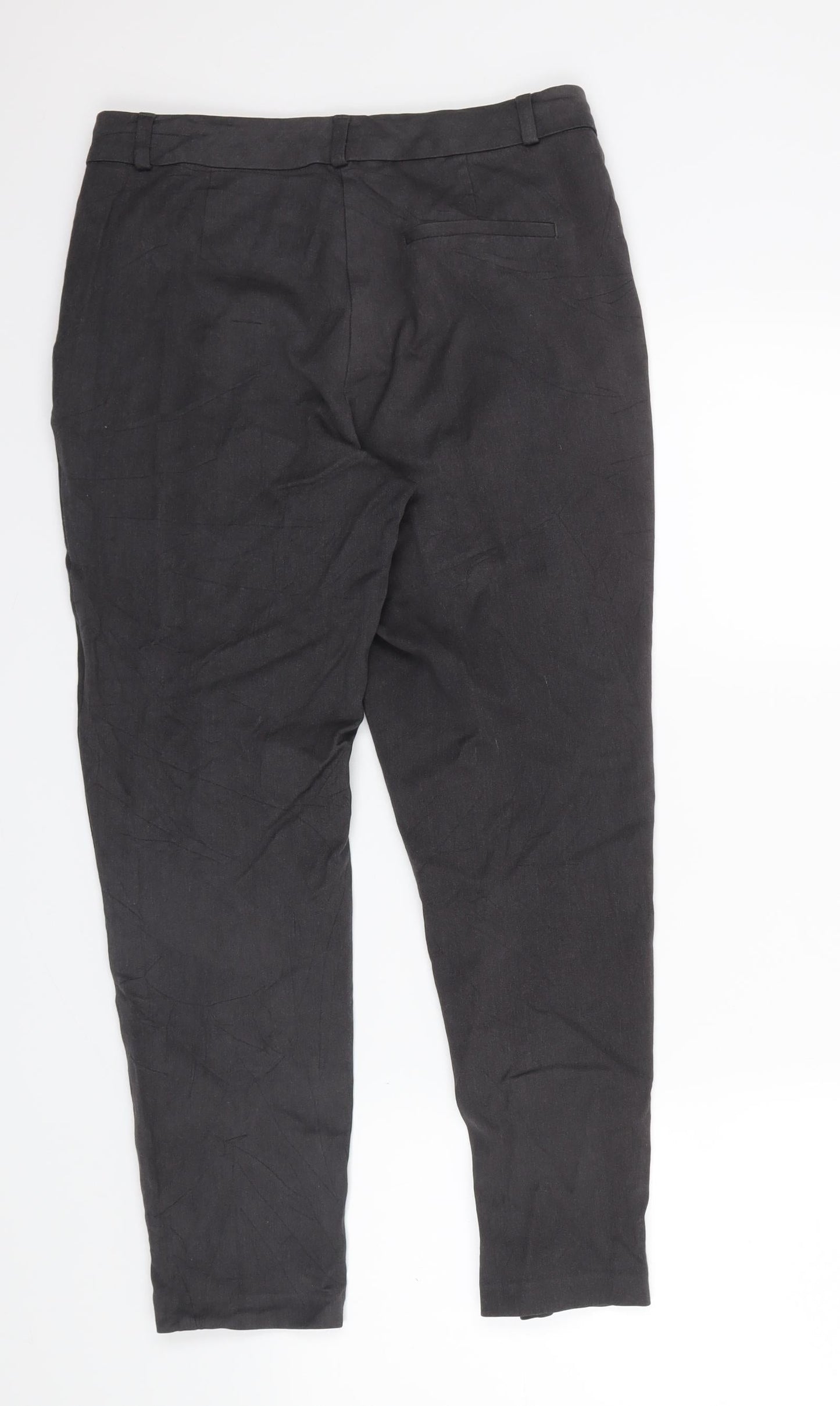 M&S Womens Grey   Dress Pants Trousers Size 10 L25 in