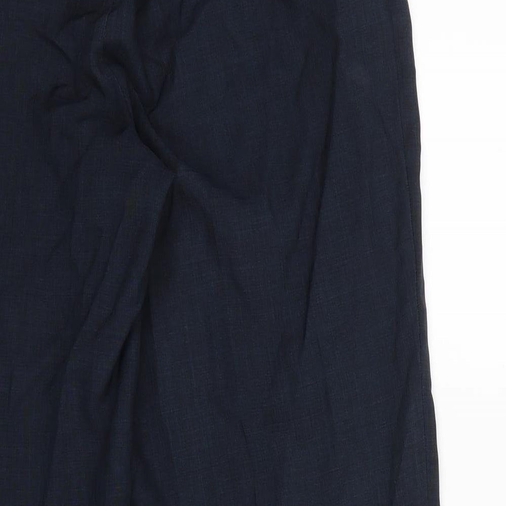 M&S Womens Blue   Trousers  Size 14 L23 in