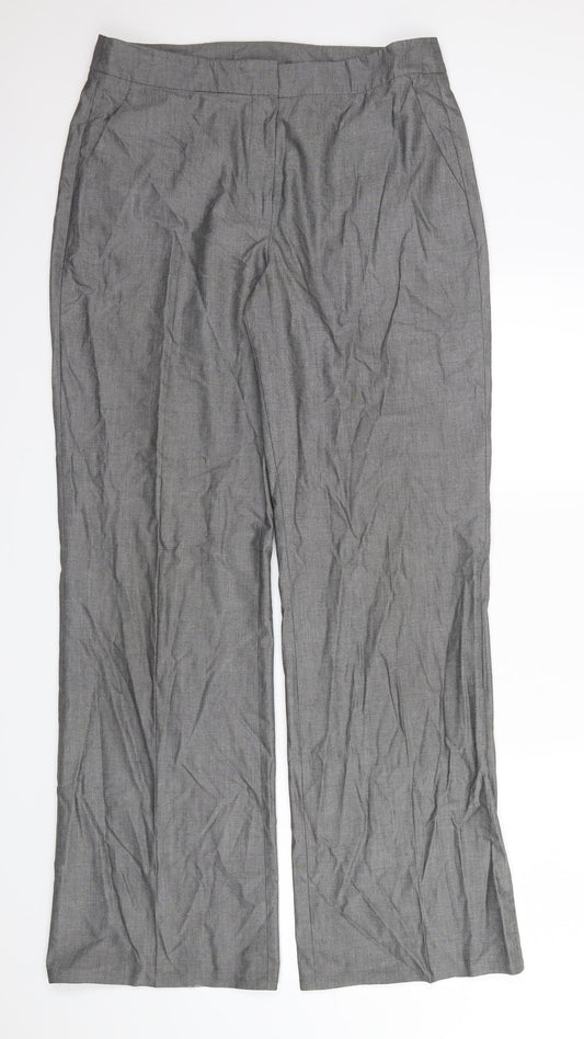 Artigiano Womens Grey   Trousers  Size 14 L31 in