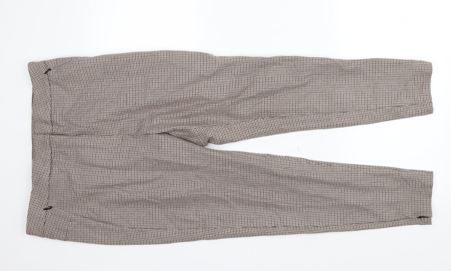 M&S Womens Brown   Dress Pants Trousers Size 14 L25 in