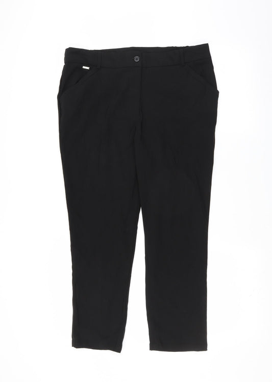 Damart Womens Black   Trousers  Size 16 L24 in