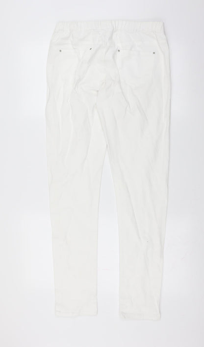 Preloved Primark Womens White  Denim Jegging Jeans Size 14 L31 in - Back