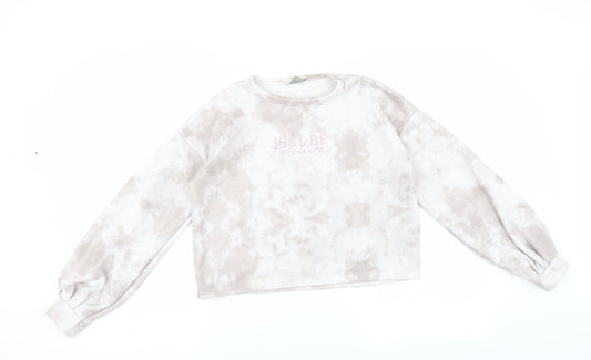 Primark Girls Purple   Pullover Sweatshirt Size 11-12 Years  - just be positive
