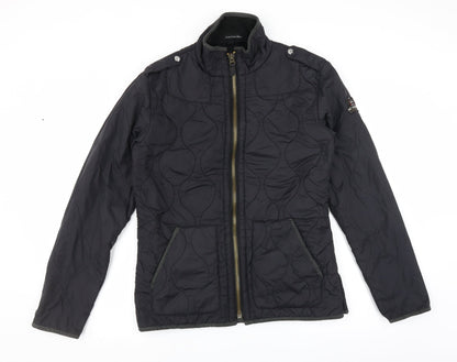 Preloved Two Stoned Womens Black   Quilted Jacket Size M - Front
