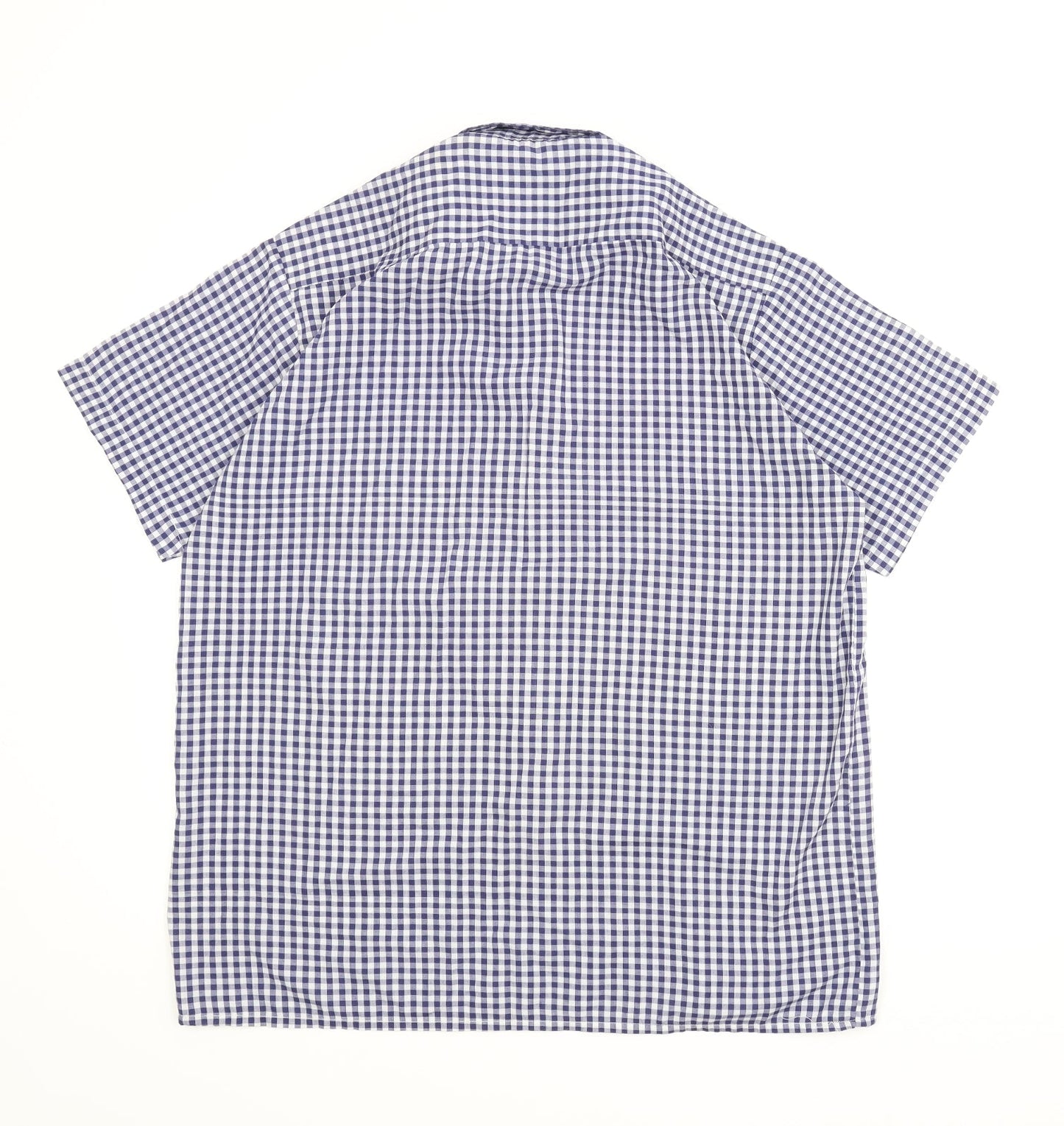 Peak Performance Mens Blue Check   Button-Up Size L