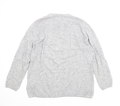 Preloved F&F Mens Grey   Pullover Jumper Size XL - Back