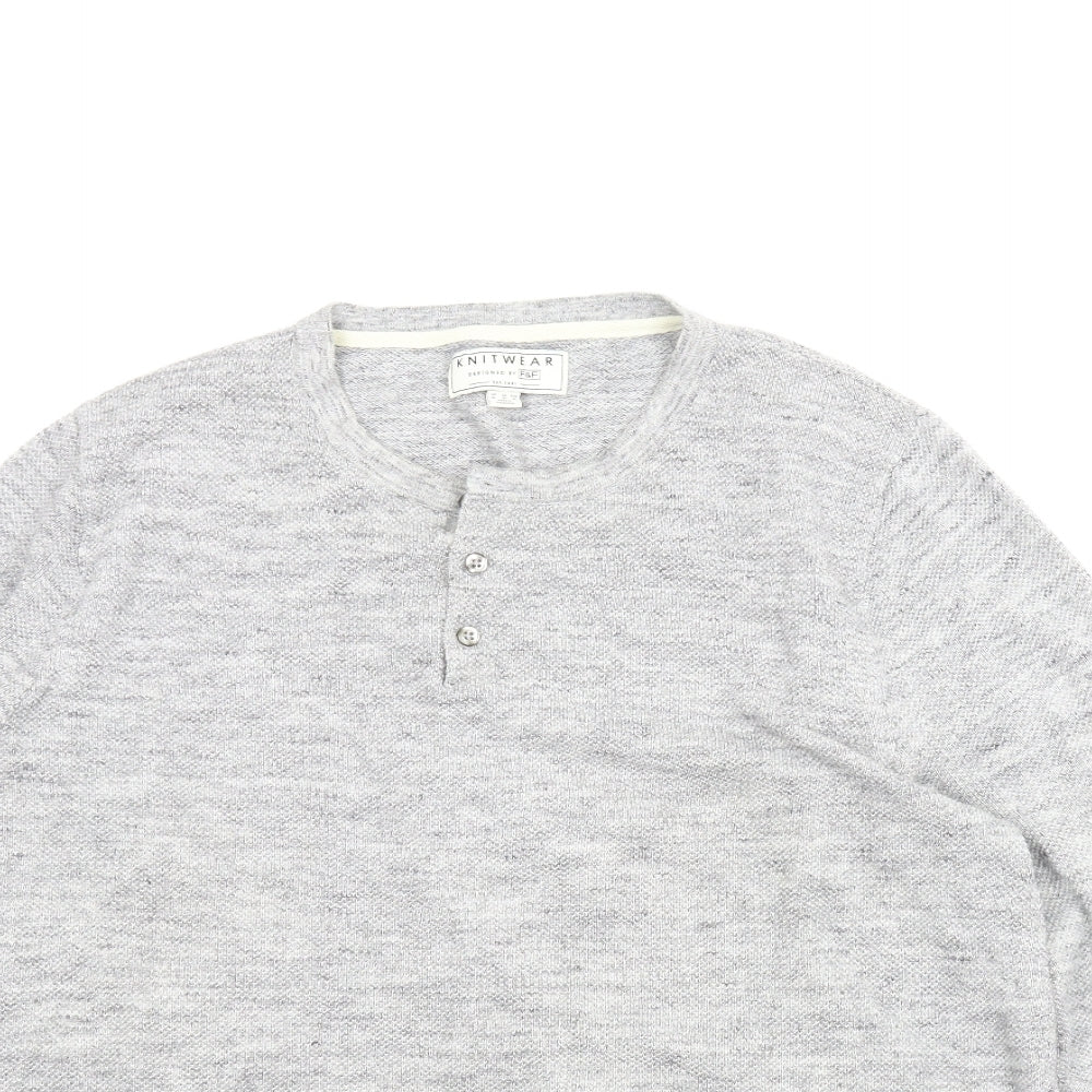 F&F Mens Grey   Pullover Jumper Size XL