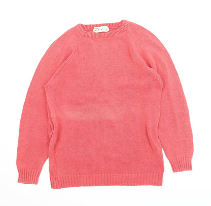 Preloved Dewberry Womens Pink   Pullover Jumper Size M - Front