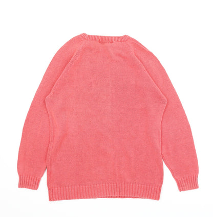 Preloved Dewberry Womens Pink   Pullover Jumper Size M - Back